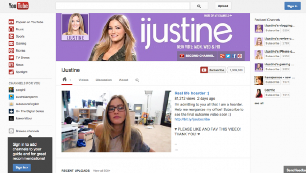 Zaživio novi dizajn YouTube kanala