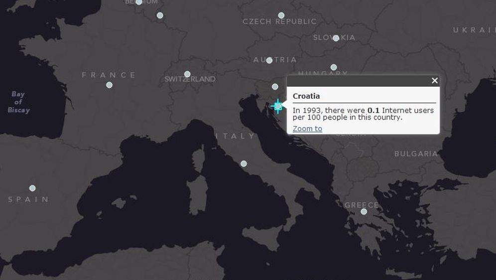 Znate li koliko je Hrvatska imala internet priključaka na 100 stanovnika 1993 godine?