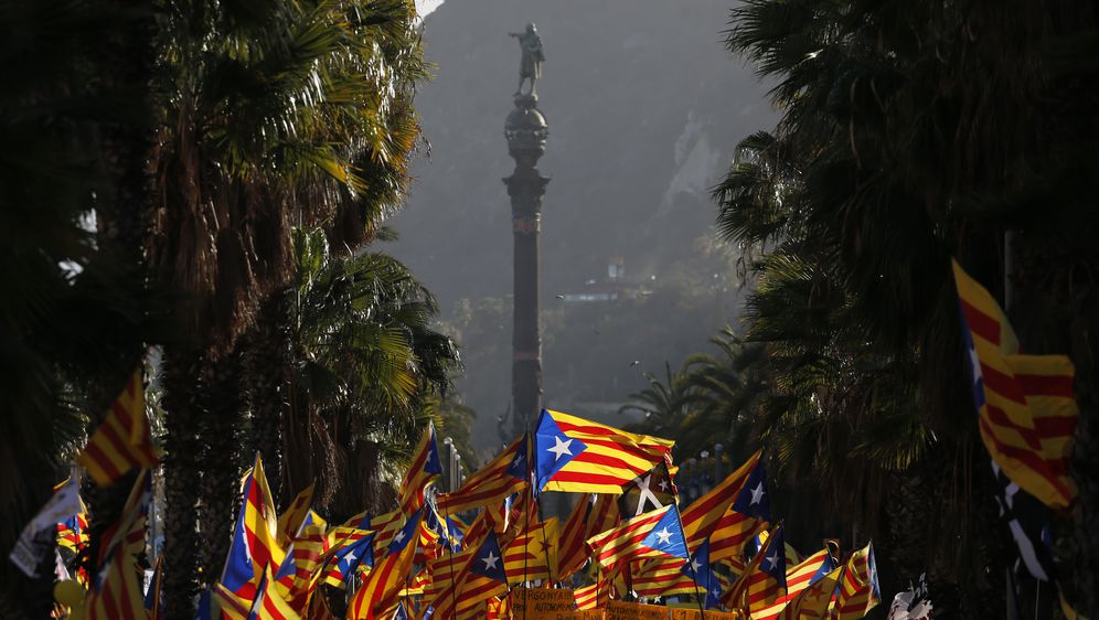 Prosvjed separatista u Barceloni (Foto: AFP)