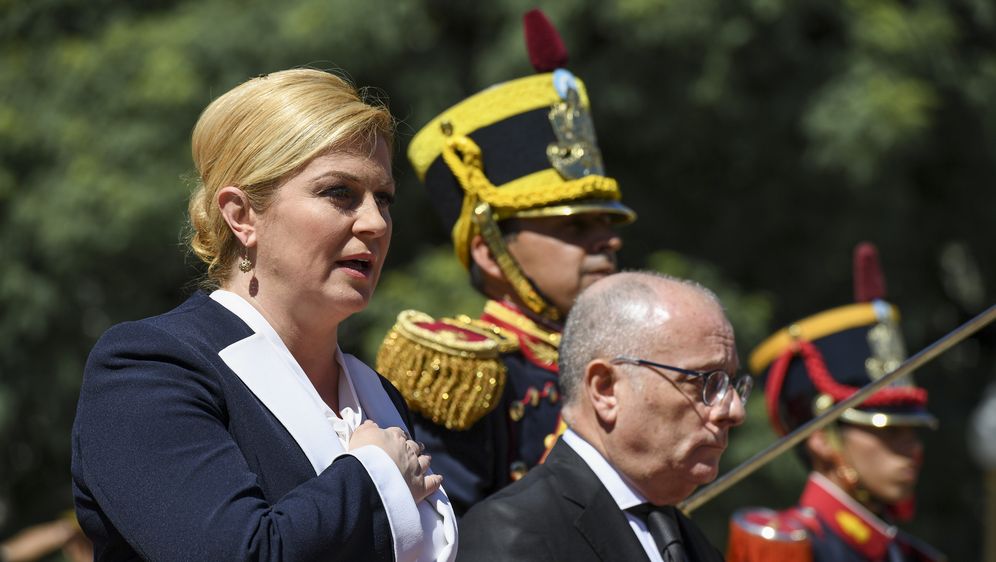 Kolinda Grabar-Kitarović u Agrentini (Foto: AFP)