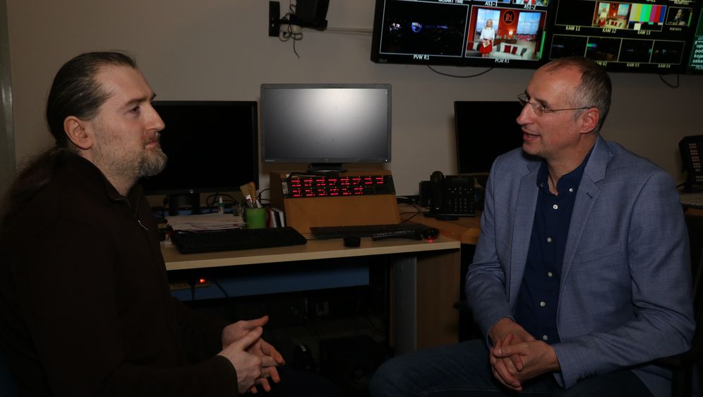 Novinar Branimir Vorša i profesor dr. sc. Ivica Puljak (Foto: Anamaria Batur)