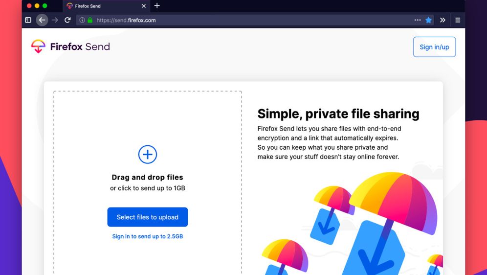 Firefox Send