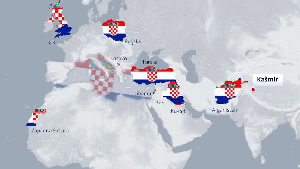 Gdje se sve nalaze članovi Hrvatske vojske (Foto: Dnevnik.hr)