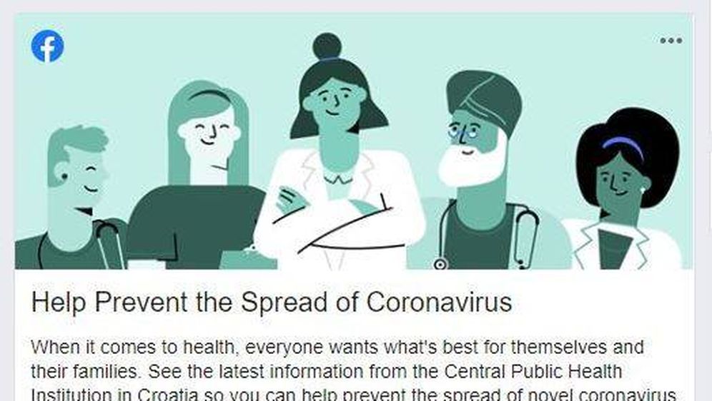 Facebook o koronavirusu