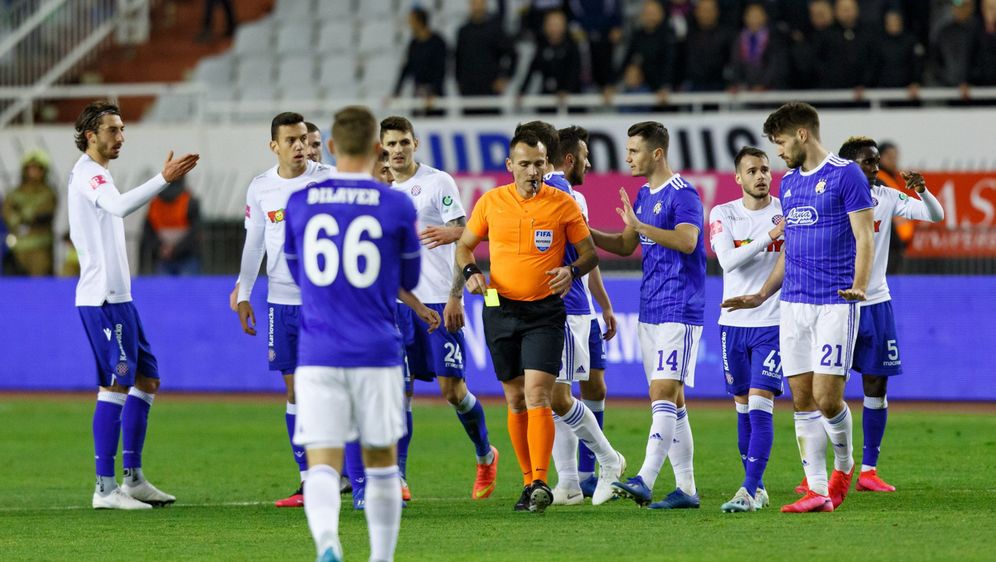 Ivan Bebek na utakmici Hajduka i Dinama