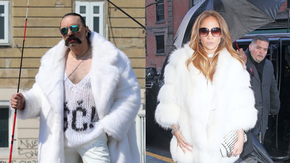 Mrle i J.Lo u bijeloj bundi