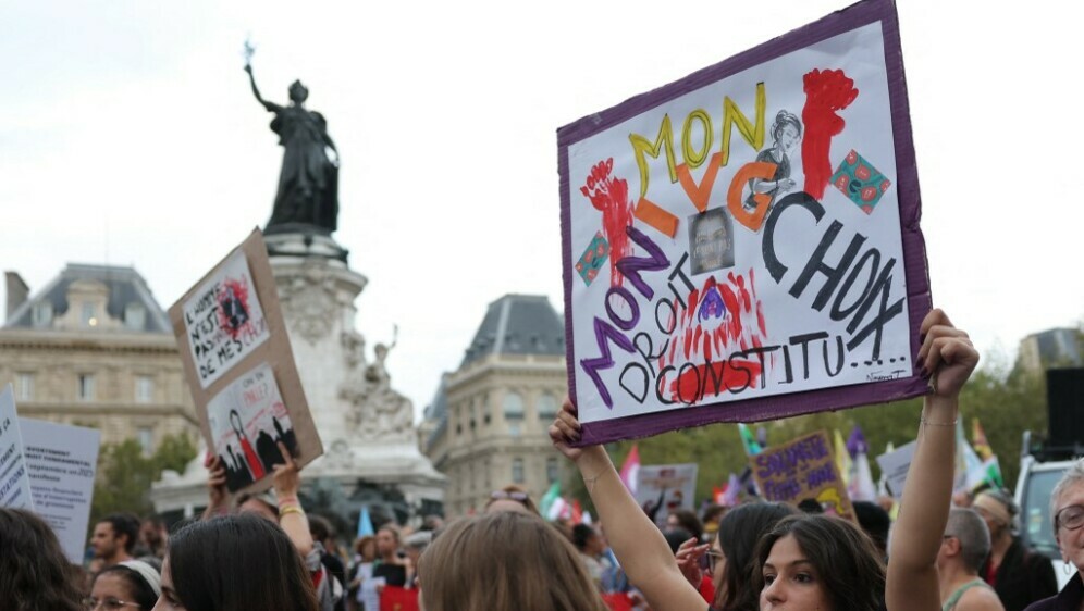 Prosvjed za pravo na pobačaj u Francuskoj