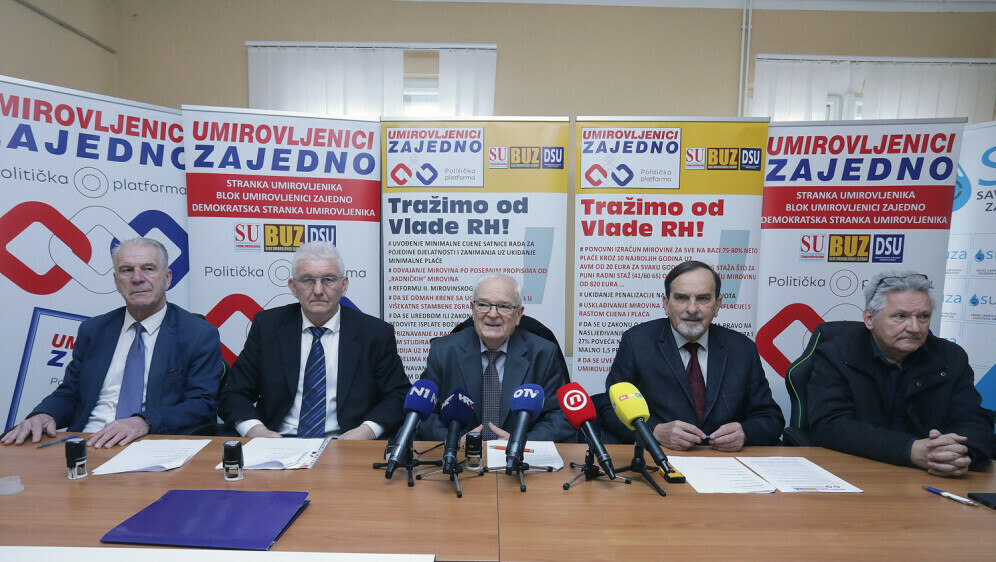 Potpisivanje koalicijskog sporazuma Umirovljenici zajedno
