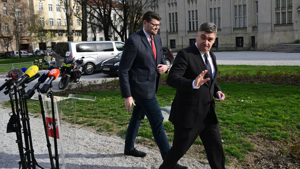 Predsjednik Zoran Milanović pojavio se na pressici čelnika SDP-a Peđe Grbina - 5