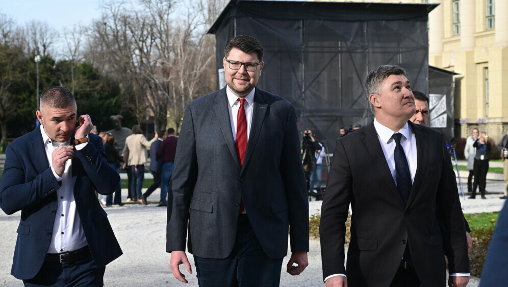Predsjednik Zoran Milanović pojavio se na pressici čelnika SDP-a Peđe Grbina - 17