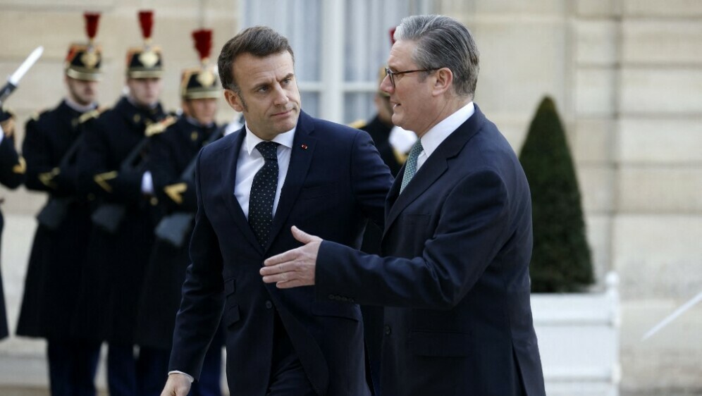 Emmanuel Macron i Keir Starmer