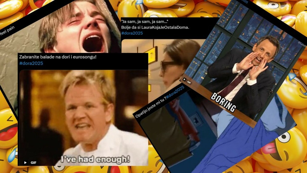Reakcije publike na Doru 2025 na X-u