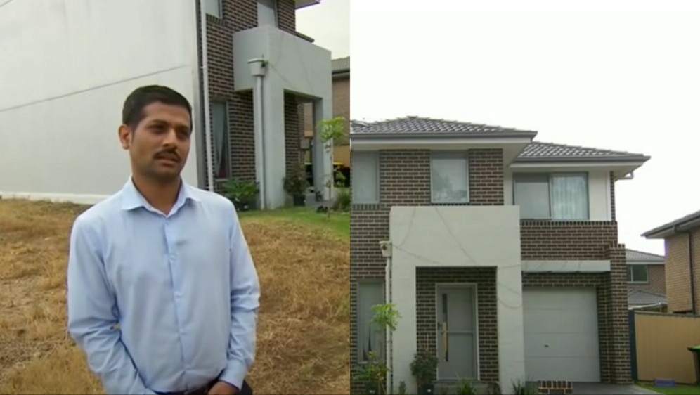 Muškarac Bishnu Aryal i njegova kuća koja je na pola izgrađena