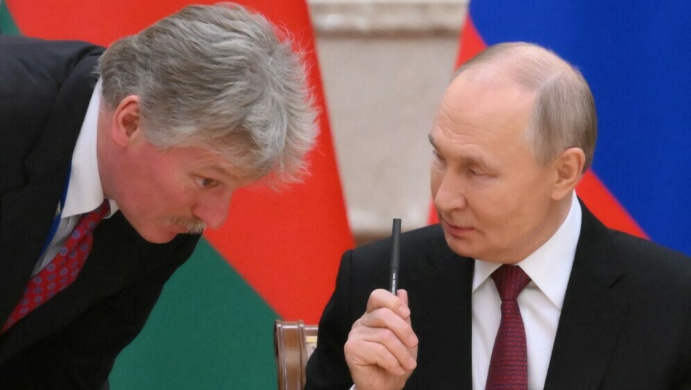 Dmitrij Peskov i Vladimir Putin