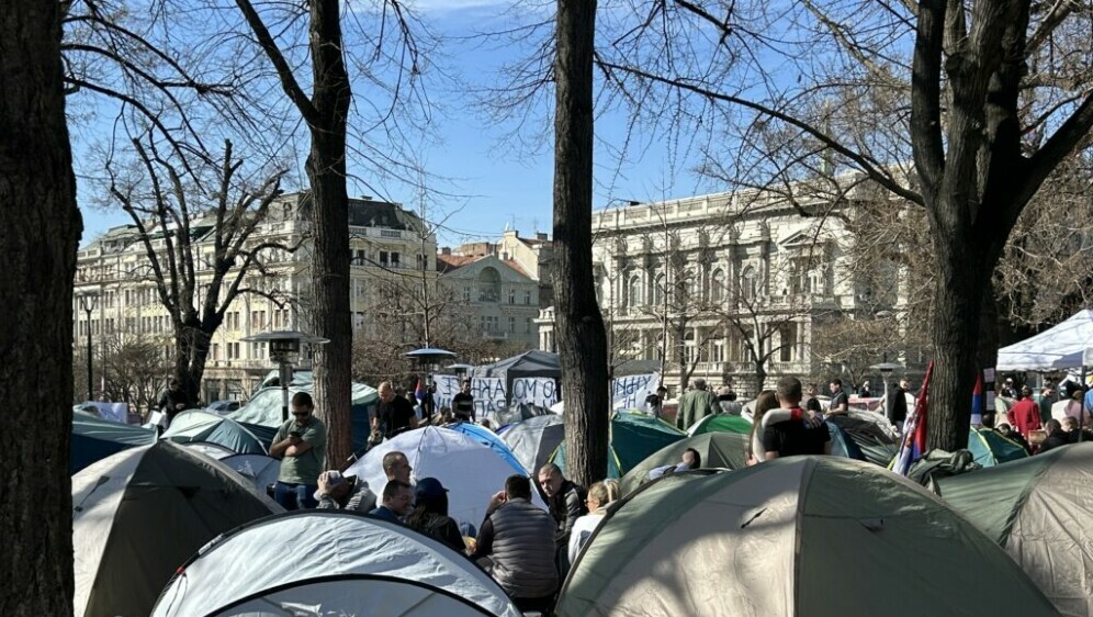 Studentski kamp u Pionirskom parku