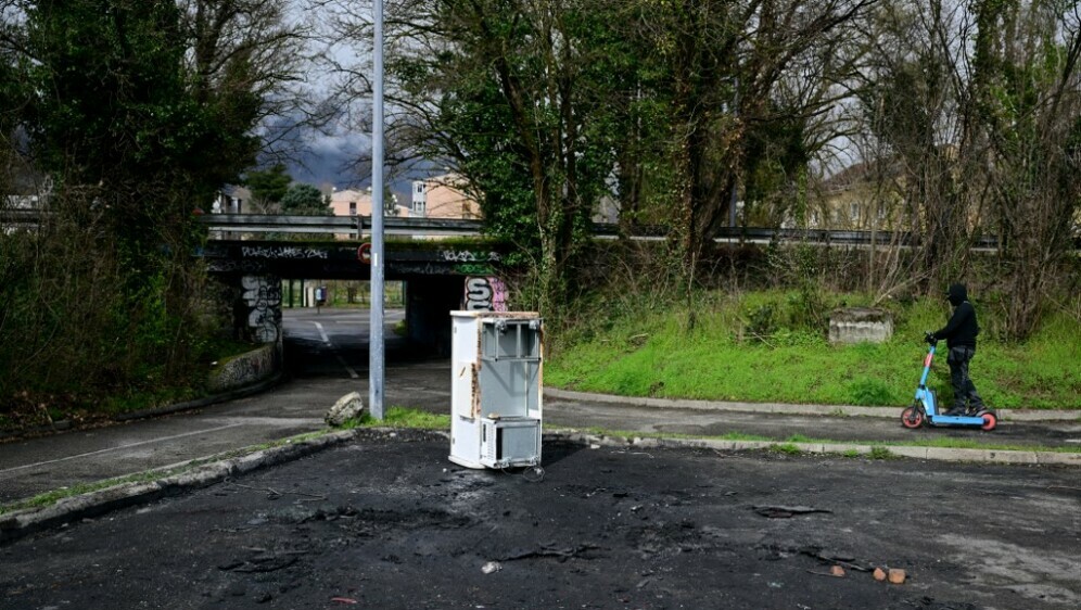 Mjesto na kojem je pronađen izgoren automobil napadača