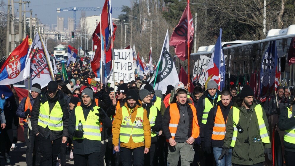 Prosvjed studenata u Beogradu