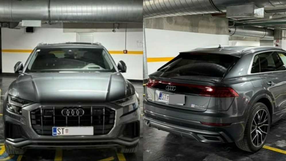 Nepropisno parkirani automobil marke Audi u Splitu