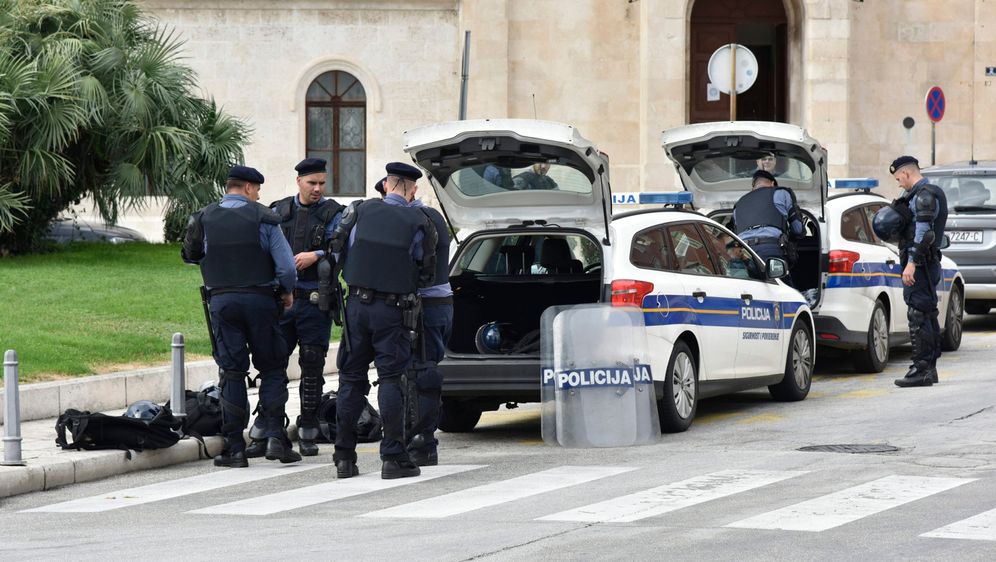 Policija na splitskoj Rivi