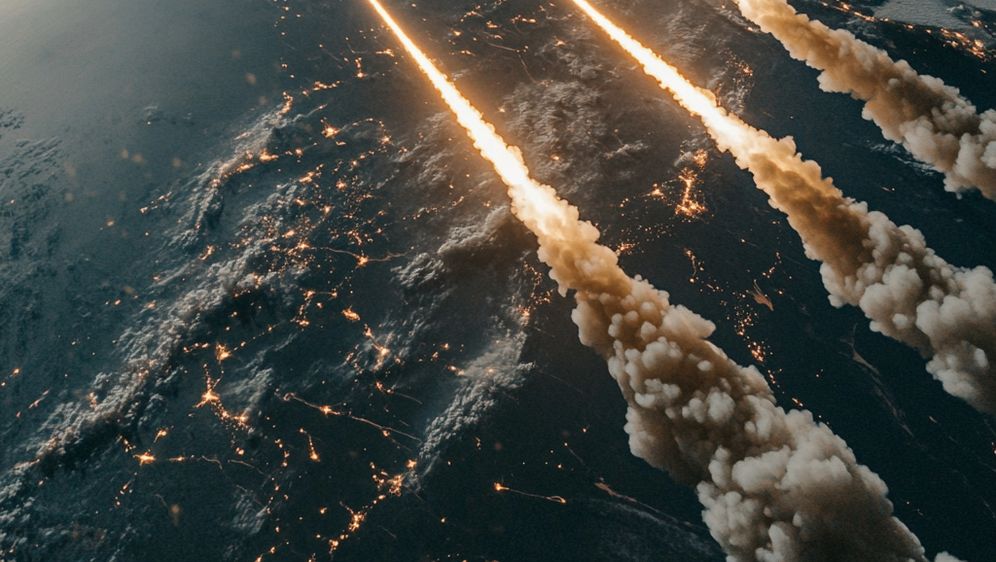 Raketna obrana iz Zemljine orbite, ilustracija