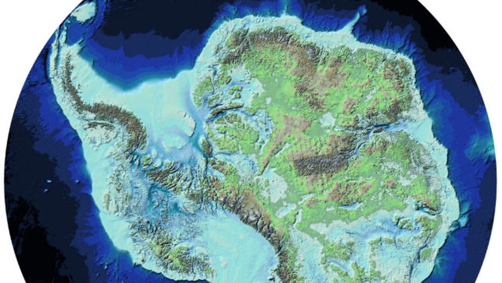 Izgled Antarktika ispod ledenog pokrivača