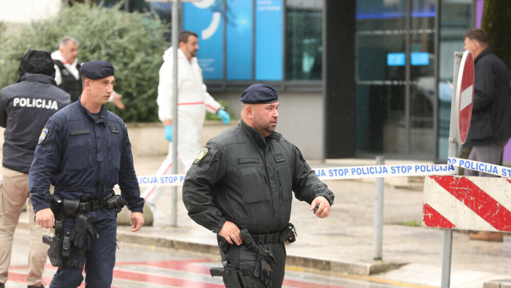 Očevid nakon pokušaja pljačke banke u Splitu - 1