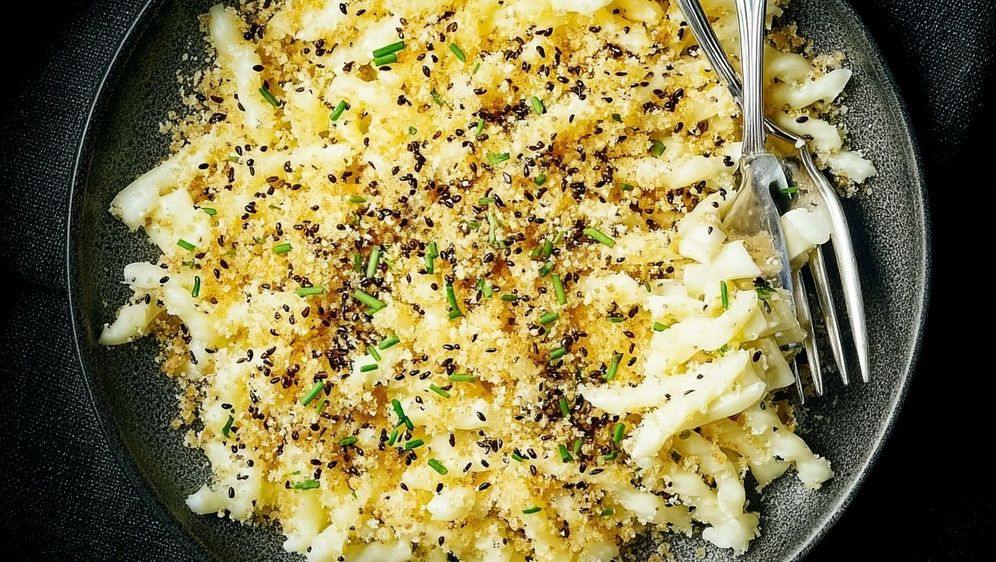 Tjestenina s hrskavim posipom