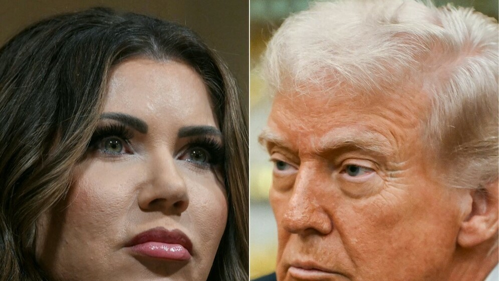 Kristi Noem i Donald Trump
