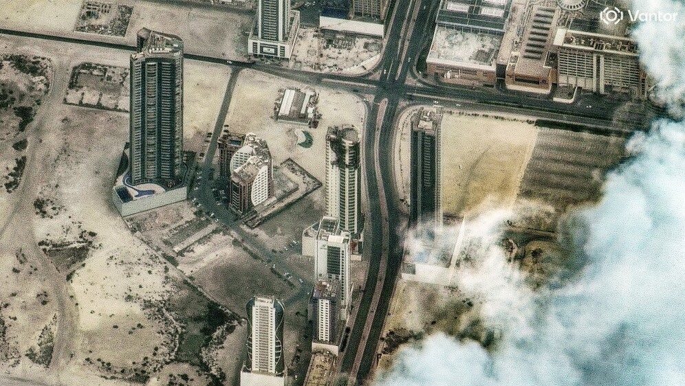 Satelitska snimka posljedica iranskog napada u Bahrainu