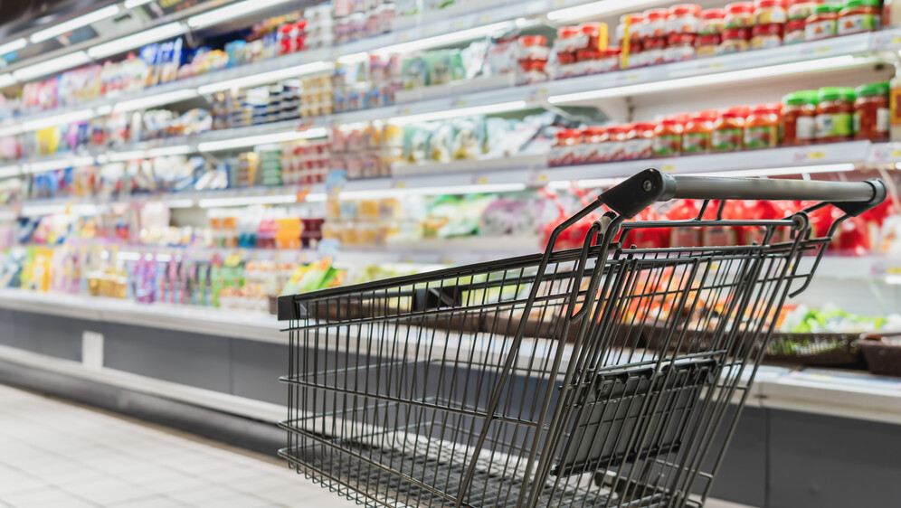 Kolica u trgovini, ilustracija