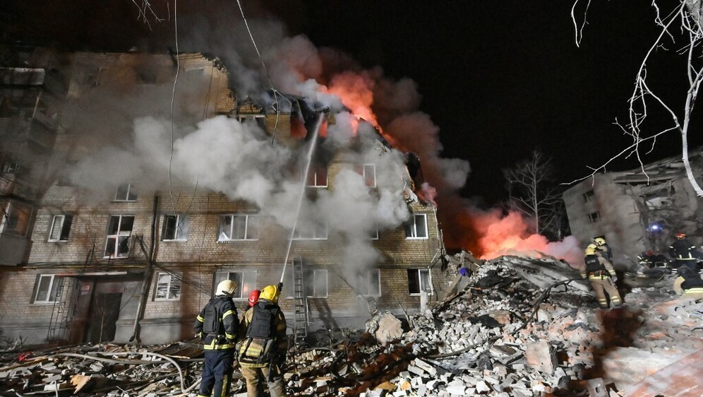 Uništena zgrada u Harkivu