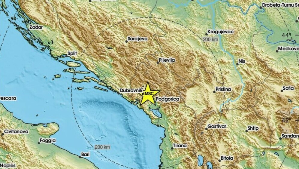 Potres u Crnoj Gori