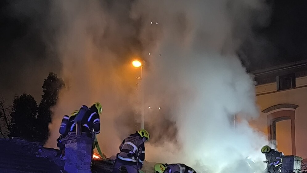 Požar na području Zapadnog kolodvora