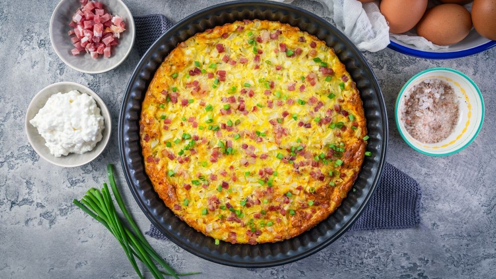 Quiche na podlozi od griza i sira