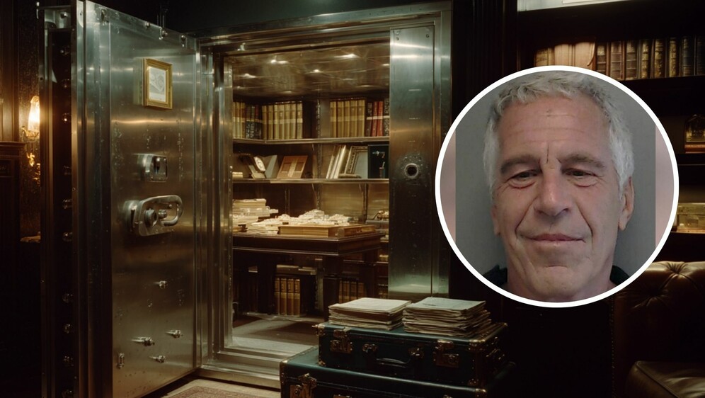 Sef u stanu ilustracija i Jeffrey Epstein