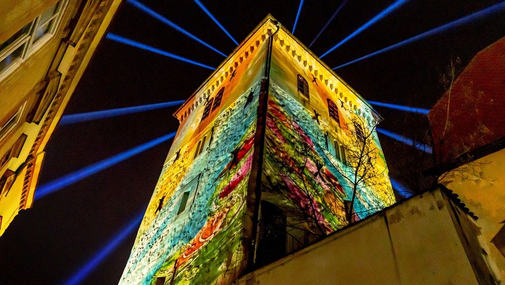 Festival of Lights Zagreb 2023_Awakening light_Lotrščak Tower_Marin Tomaš