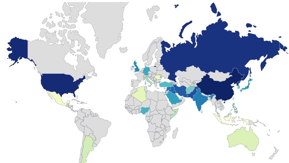 Karta najomraženijih država svijeta