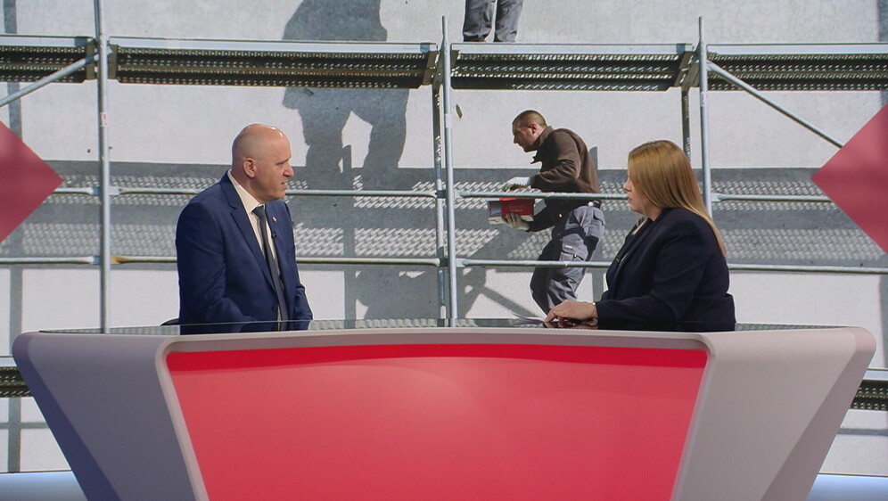 Branko Bačić i Petra Buljan, reporterka Dnevnika Nove TV