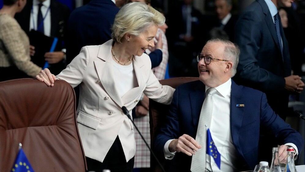 Ursula von der Leyen i Anthony Albanese