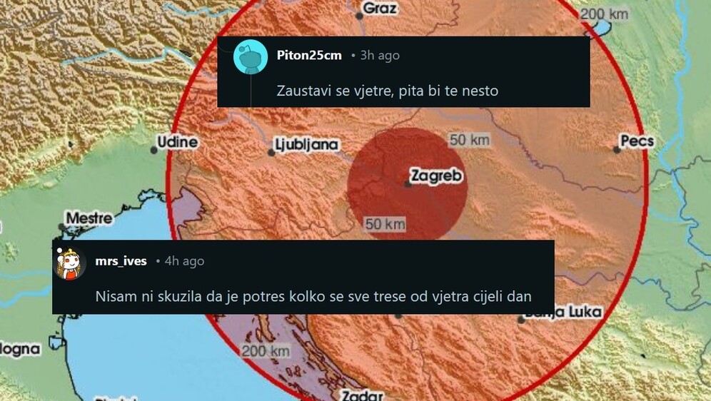 Reakcije na potres u Zagrebu