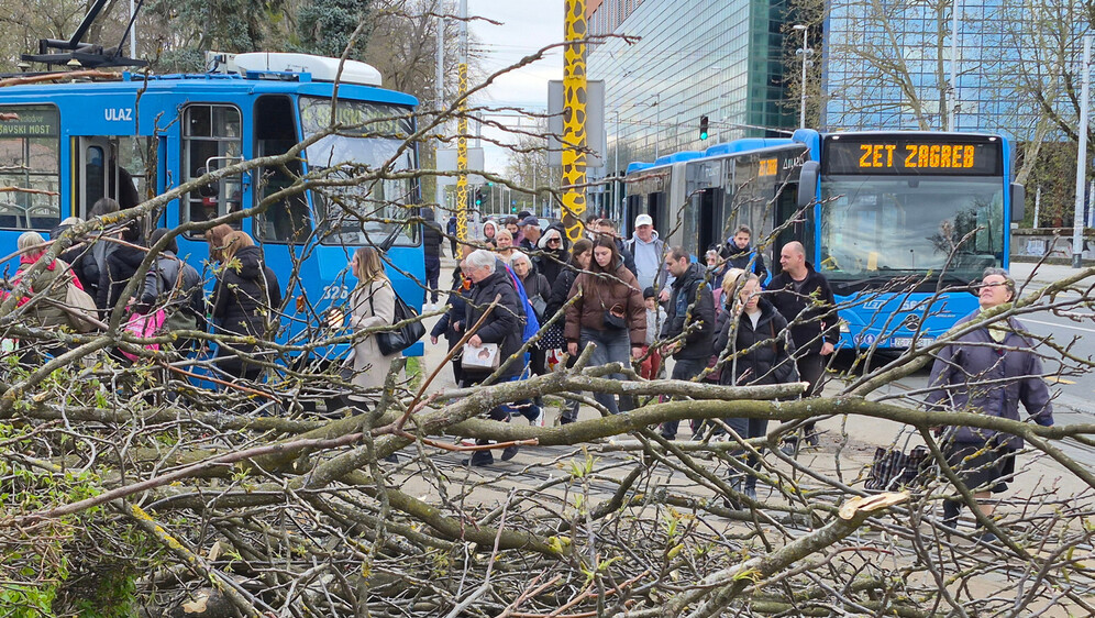 Posljedice nevremena u Zagrebu