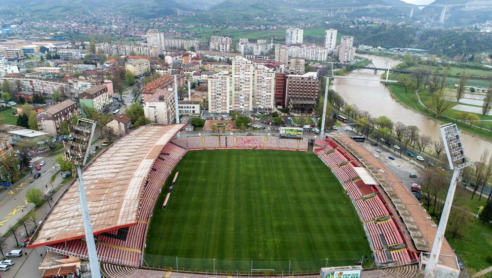 Pogled na stadion Bilino polje u Zenici