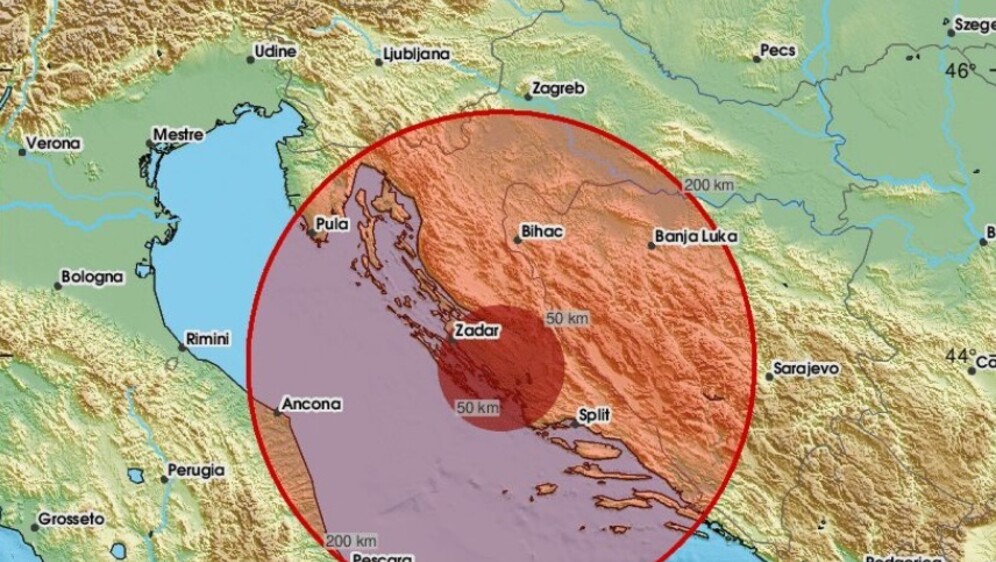 Potres na šibenskom području
