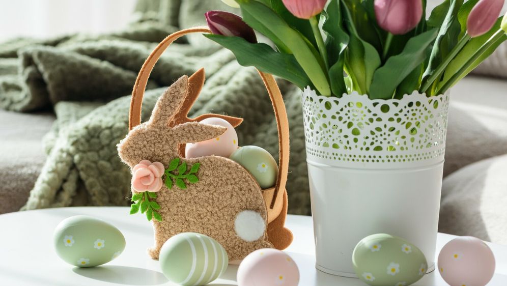 Slatka uskrsna košara lijep je dekorativni element u domu