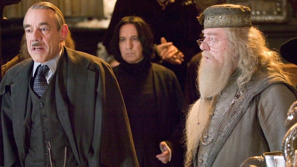 Roger Lloyd-Pack, Michael Gambon, Alan Rickman, Maggie Smith