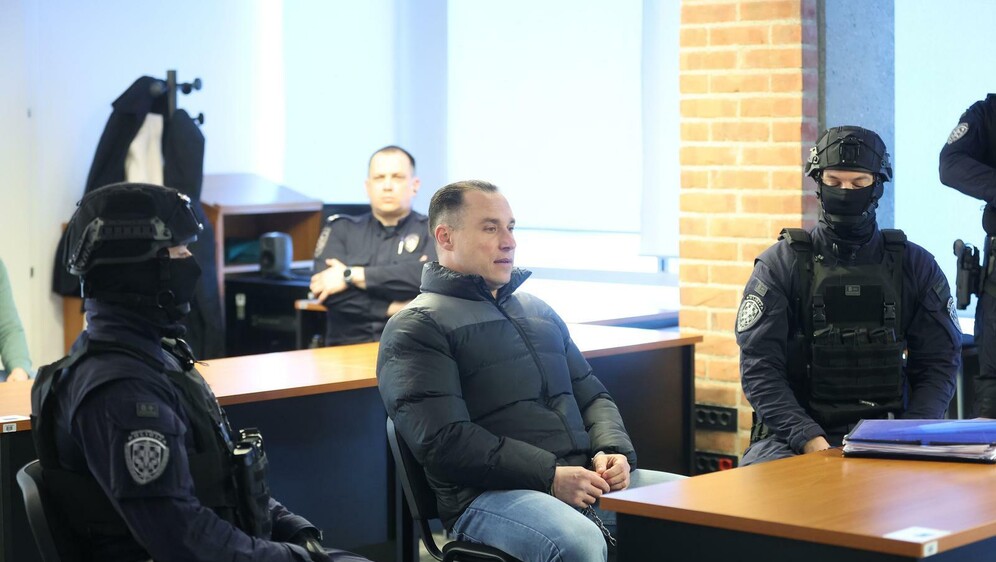 Srđan Mlađan na suđenju