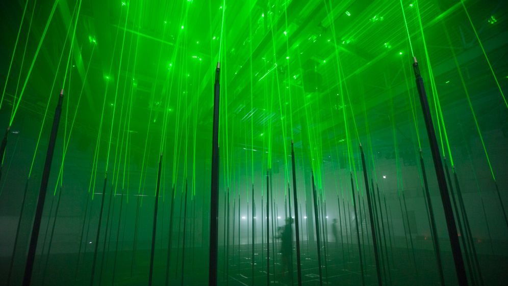 Igralište za odrasle u šumi lasera