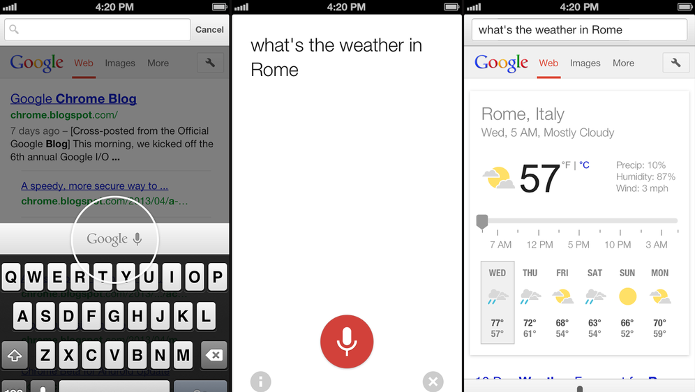 Google uvodi vlastitu glasovnu pretragu za iOS