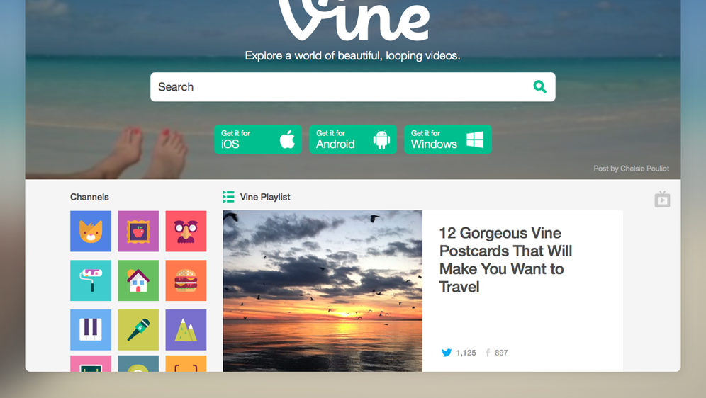 Vine objavio novi dizajn web stranice, od sada je moguće pregledavati sve video uratke