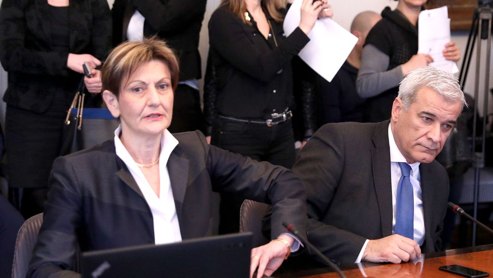 Martina Dalić i Ante Ramljak pred saborskim odborom (Foto: Pixell)